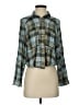 True Craft Plaid Green Long Sleeve Blouse Size S - photo 1