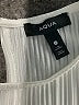 Aqua 100% Polyester Ivory Short Sleeve Blouse Size M - photo 7
