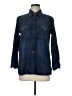 Current/Elliott 100% Cotton Plaid Blue 3/4 Sleeve Button-Down Shirt Size Med (2) - photo 1
