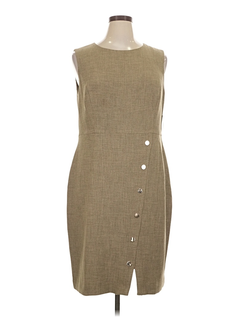 Kasper Casual Dress In Tan