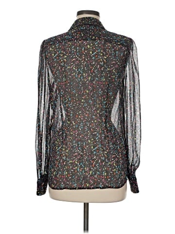 Diane von Furstenberg Long Sleeve Silk Top (view 2)