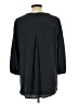 Ecru 100% Silk Black 3/4 Sleeve Silk Top Size L - photo 2