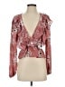 WAYF 100% Polyester Pink Long Sleeve Blouse Size S - photo 1