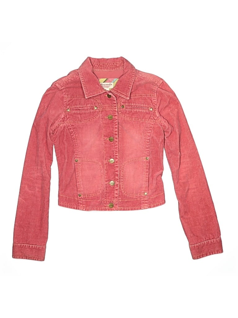 Pre-owned Abercrombie Kids' Denim Jacket In Pink