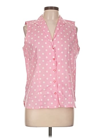 Jones New York Signature Sleeveless Button-Down Shirt (view 1)