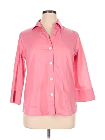 Foxcroft 3/4 Sleeve Button-Down Shirt (view 1)