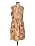 Apt. 9 100% Polyester Print Orange Casual Dress Size M - photo 1