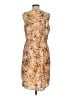 Apt. 9 100% Polyester Print Orange Casual Dress Size M - photo 2