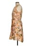 Apt. 9 100% Polyester Print Orange Casual Dress Size M - photo 5