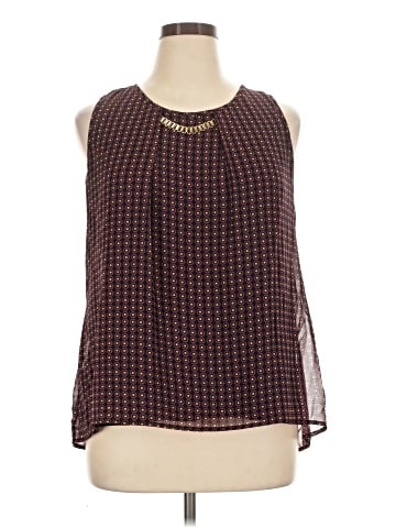Roz & Ali Sleeveless Blouse (view 1)