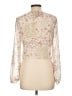 Mi ami 100% Polyester Ivory Long Sleeve Blouse Size L - photo 2