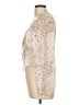 Mi ami 100% Polyester Ivory Long Sleeve Blouse Size L - photo 5