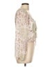Mi ami 100% Polyester Ivory Long Sleeve Blouse Size L - photo 4