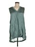 Soft Surroundings Teal Sleeveless Silk Top Size M - photo 1