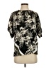 Topshop 100% Polyester Black Short Sleeve Blouse Size 2 - photo 1