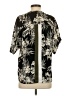 Topshop 100% Polyester Black Short Sleeve Blouse Size 2 - photo 2
