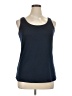 Roz & Ali Blue Tank Top Size 1X - photo 1