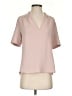 Babaton 100% Polyester Pink Short Sleeve Blouse Size S - photo 1