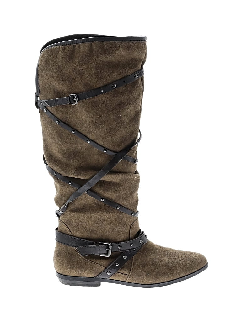 Pre-owned Report Boots In Brown