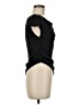 KHY Solid Black Short Sleeve Top Size L - photo 4