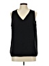 Nine West 100% Polyester Black Sleeveless Blouse Size L - photo 1