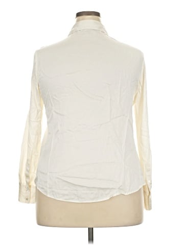 Pure Collection Long Sleeve Silk Top (view 2)