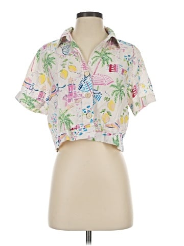 Calypso St. Barth Short Sleeve Blouse (view 1)