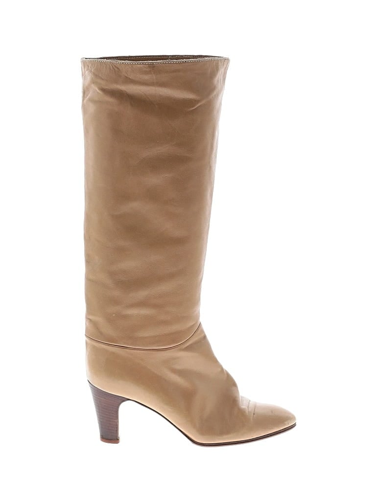 Pre-owned Pollini Boots In Tan