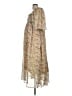 Worth 100% Polyester Paisley Tan Casual Dress Size L - photo 5