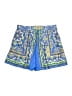 Flying Tomato 100% Polyester Paisley Blue Shorts Size L - photo 2