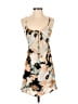 Volcom Floral Tan Casual Dress Size 10 - photo 1