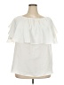 Roaman's 100% Polyester Ivory Short Sleeve Blouse Size 18W - photo 1