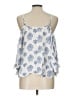 Papaya 100% Rayon Blue Sleeveless Blouse Size L - photo 2