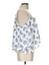 Papaya 100% Rayon Blue Sleeveless Blouse Size L - photo 4