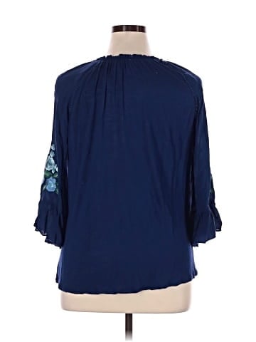Vintage America Blues 3/4 Sleeve Blouse (view 2)