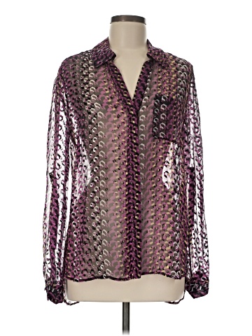 Diane von Furstenberg Long Sleeve Silk Top (view 1)