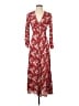 Rixo London 100% Polyester Floral Red Casual Dress Size XS - photo 1