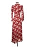 Rixo London 100% Polyester Floral Red Casual Dress Size XS - photo 2