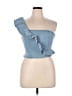 Shein Blue Sleeveless Blouse Size XL - photo 1