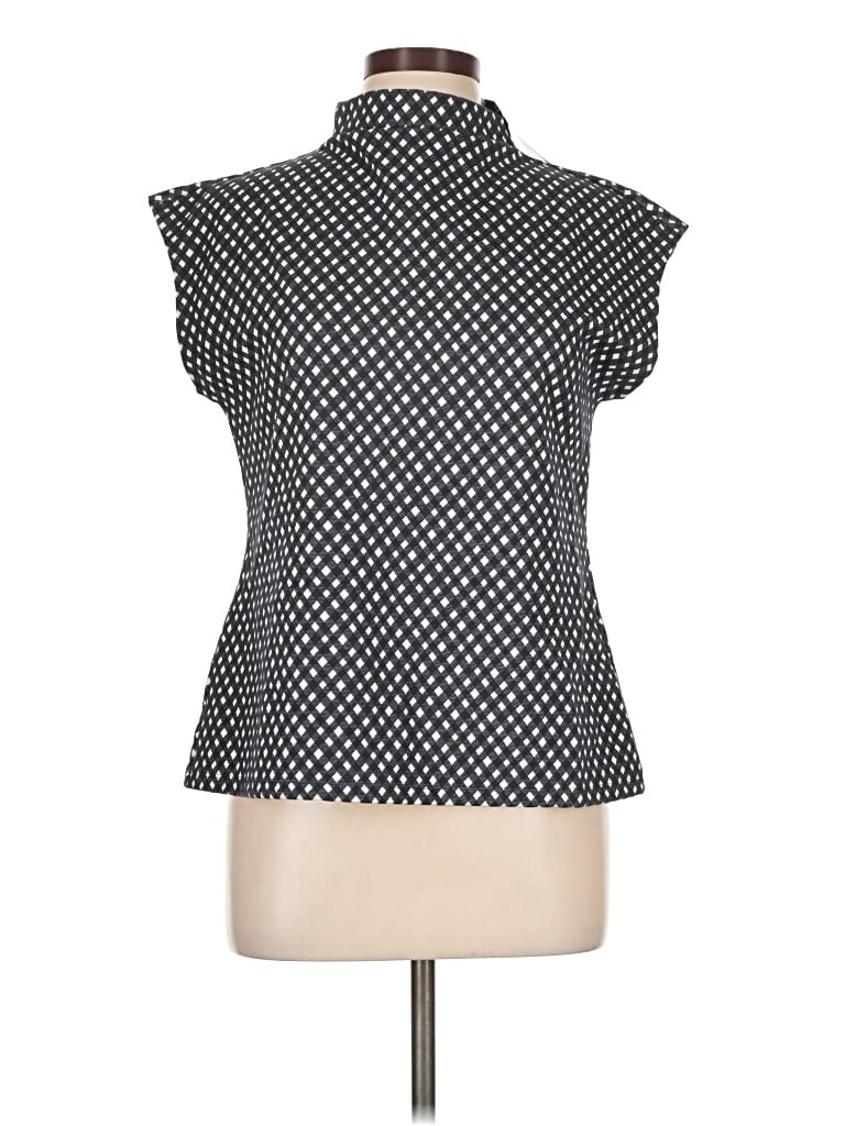 Ann Taylor Short Sleeve Blouse In Black