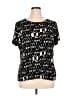 East5th Black Short Sleeve Blouse Size 1X - photo 1