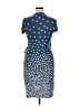 Anne Klein Polka Dots Blue Casual Dress Size XL - photo 2