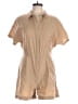 Uniqlo Solid Tan Romper Size L - photo 1