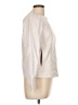 T by Alexander Wang 100% Leather Metallic Ivory Leather Jacket Size L - photo 4