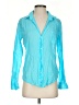 Frank & Eileen 100% Cotton Teal Long Sleeve Blouse Size S - photo 1