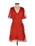 Express 100% Polyester Orange Cocktail Dress Size XS - photo 1