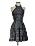 B. Darlin Paisley Black Cocktail Dress Size 1 - 2 - photo 1