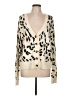 Sanctuary Animal Print Ivory Cardigan Size L - photo 1