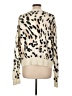 Sanctuary Animal Print Ivory Cardigan Size L - photo 2