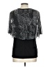 Liz McCoy Silver Short Sleeve Blouse Size L - photo 2